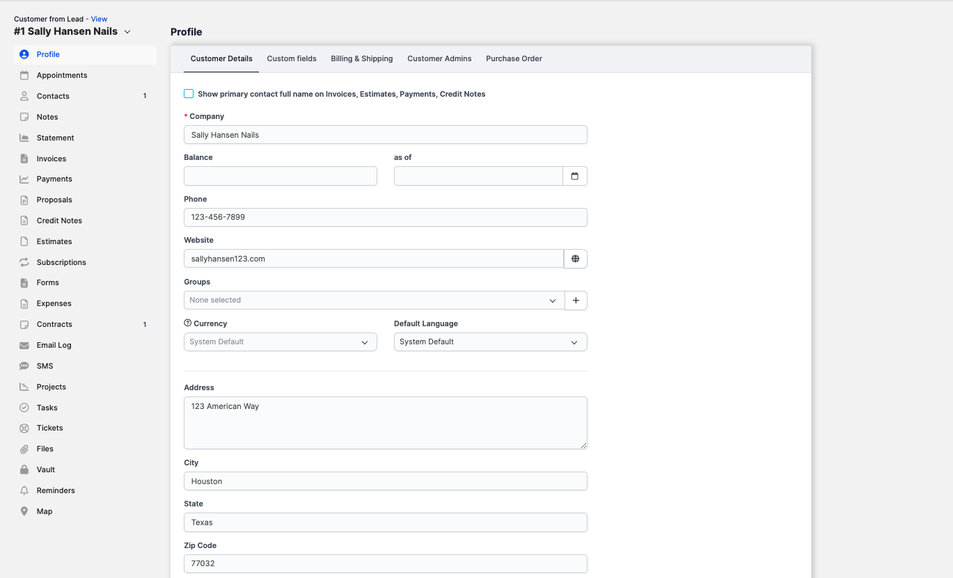 Client Management CRM