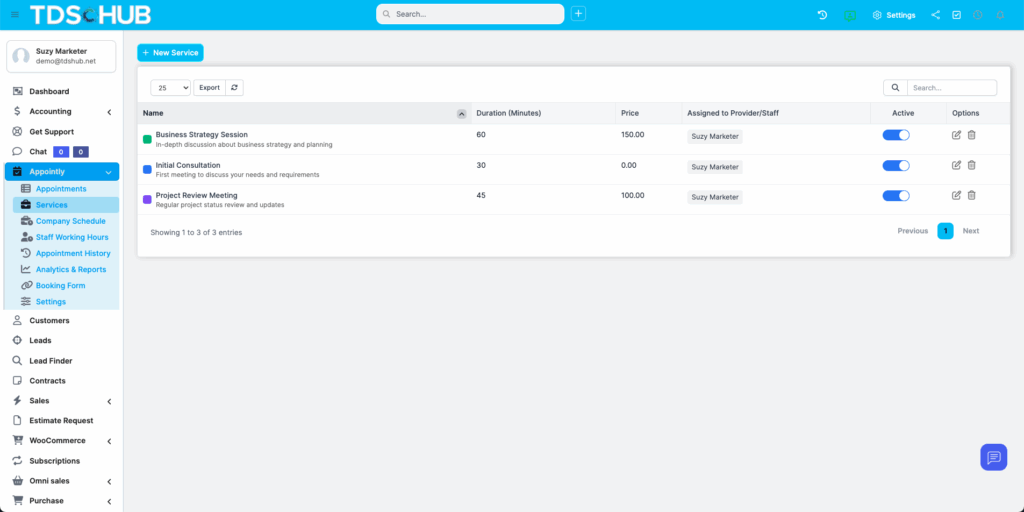 Appointment Services